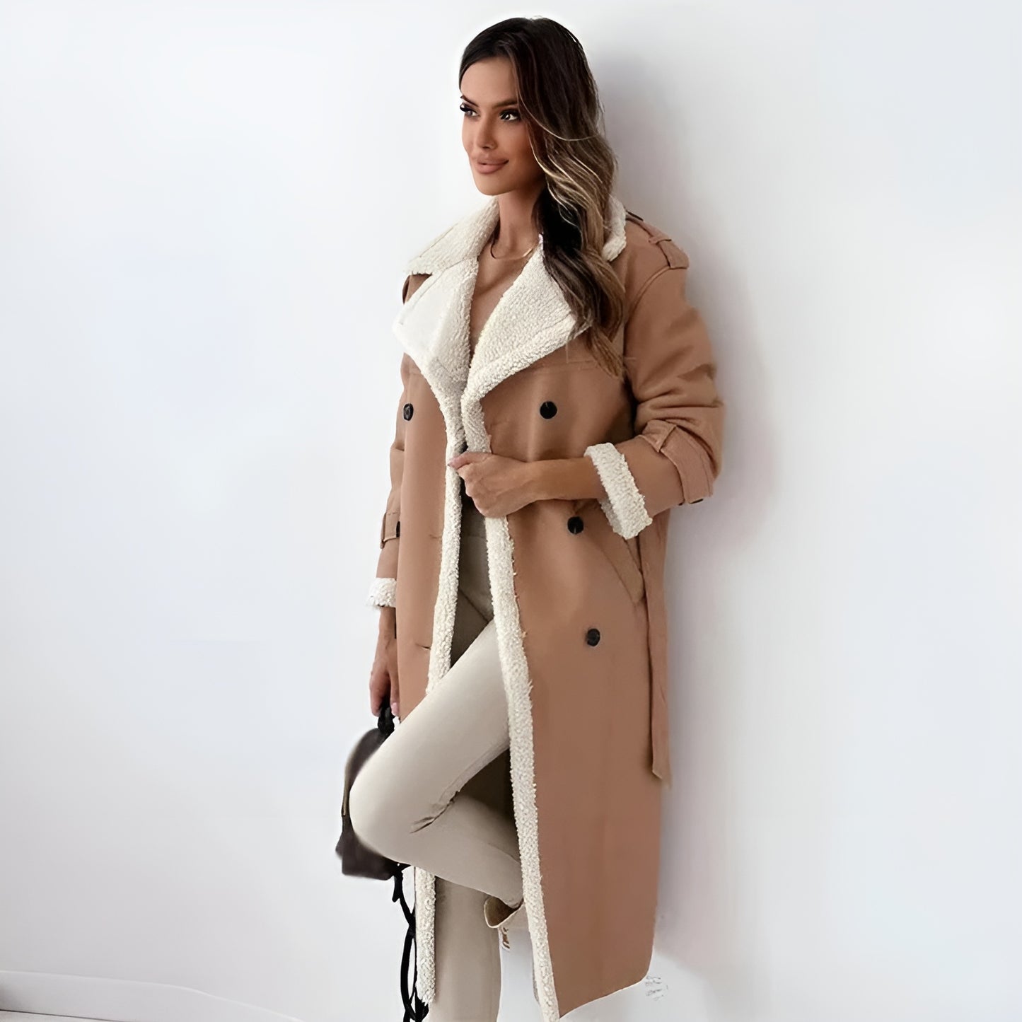 Lange Dames Winterjas van lamswol | Pure luxe & ultieme winterwarmte
