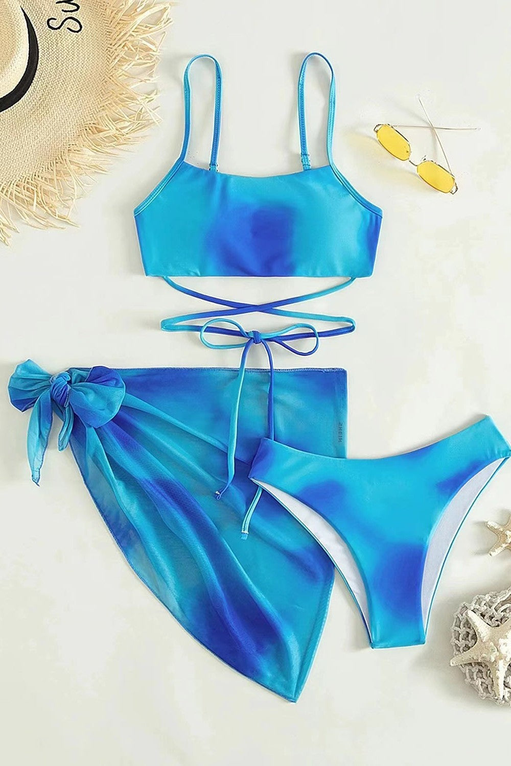 ZAYLA | 3-Delige Bikini Set – Flatterend, Tropisch & Sneldrogend
