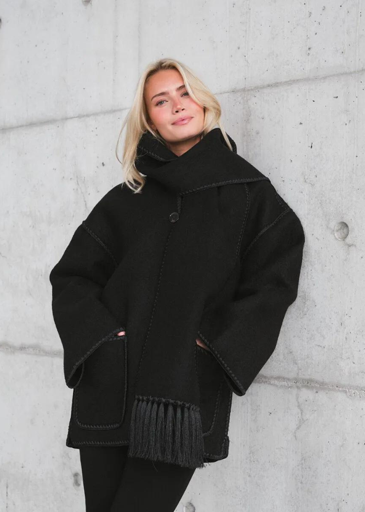 MARINA | Elegante En Comfortabele Dames Jas Met Bijpassende Sjaal – Stijlvolle Warmte Voor Koude Seizoenen