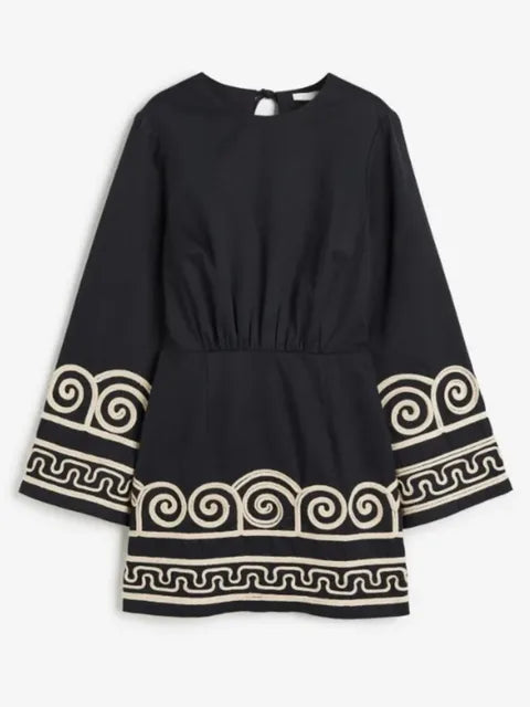YASMIN | Geborduurde Kaftan Zomerjurk