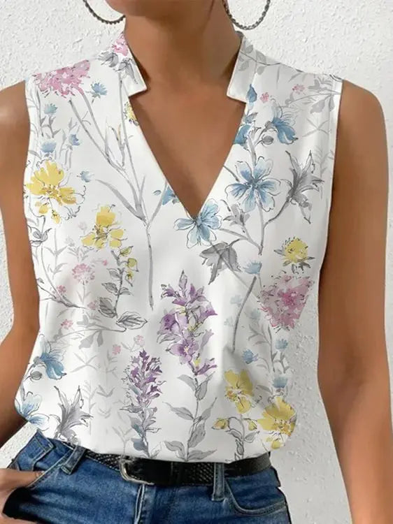 SOLENA | Zacht Zomertopje Met V-Hals Dames – Licht, Luchtig & Perfect Voor Warme Dagen