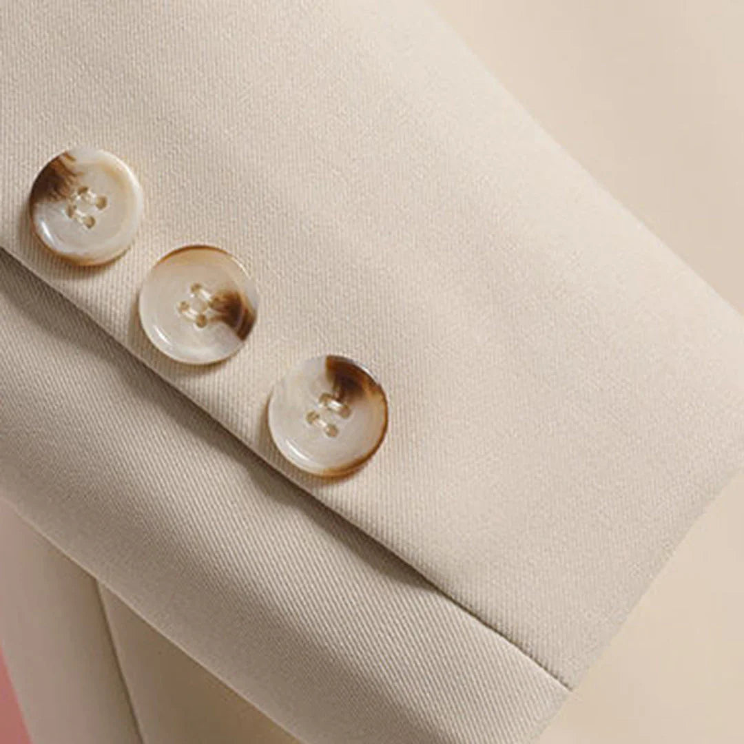 ELENA | Elegante Lange Dames Blazer Met Riem – Vrouwelijk, Gekleed & Tijdloos Mooi