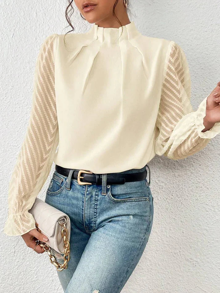 FIONA | Elegante Blouse Voor Dames Met Uniek Design & Luchtige Mouwen - Stijlvol & Tijdloos