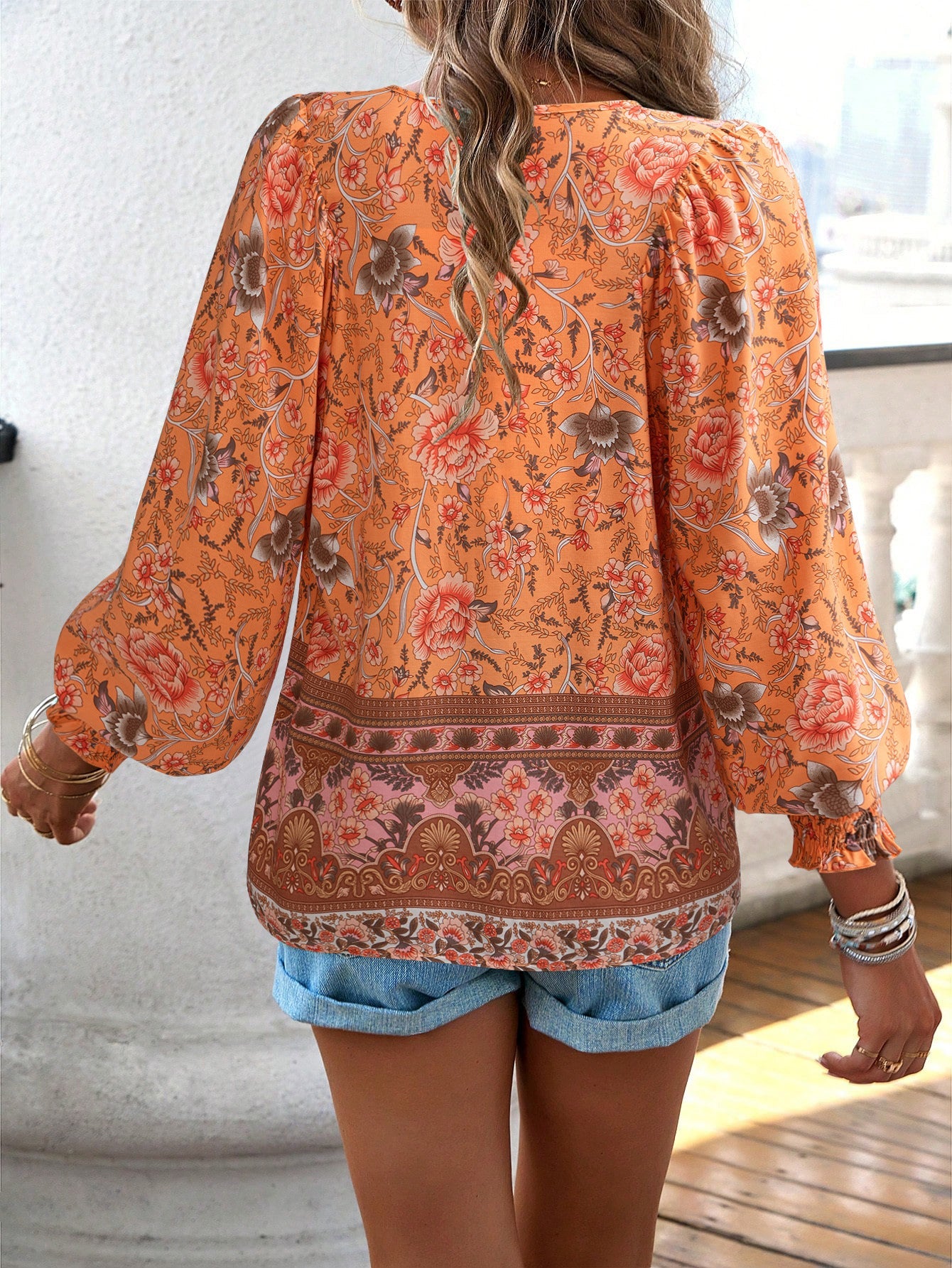 AVA | Zomerse Boho Blouse Voor Dames - Luchtig, Flatterend & Stijlvol