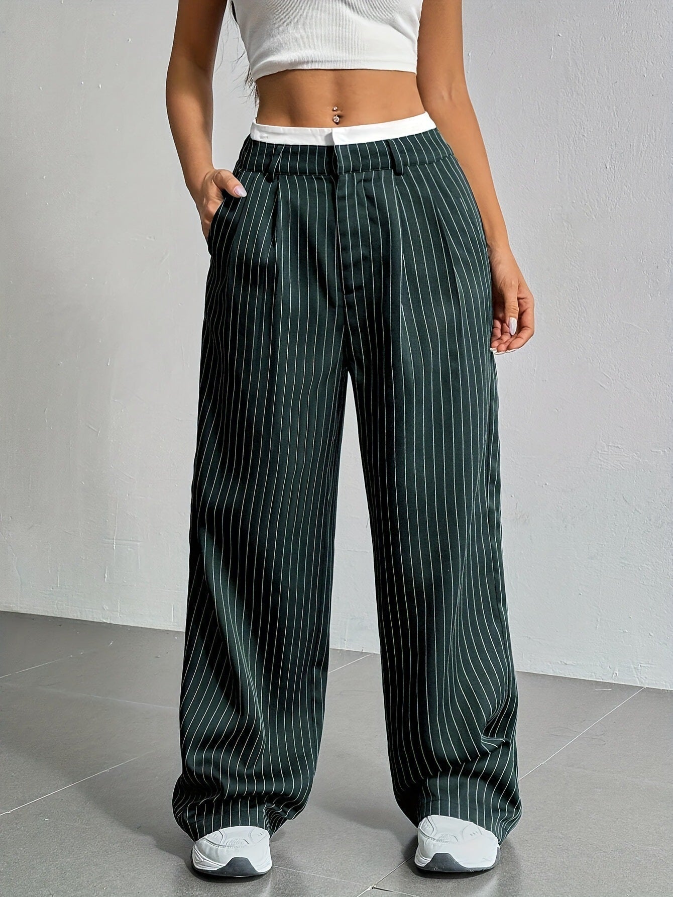 SHADE | Comfortabele Dames Panthalon Met Streep Design - Comfortabel & Stijlvol
