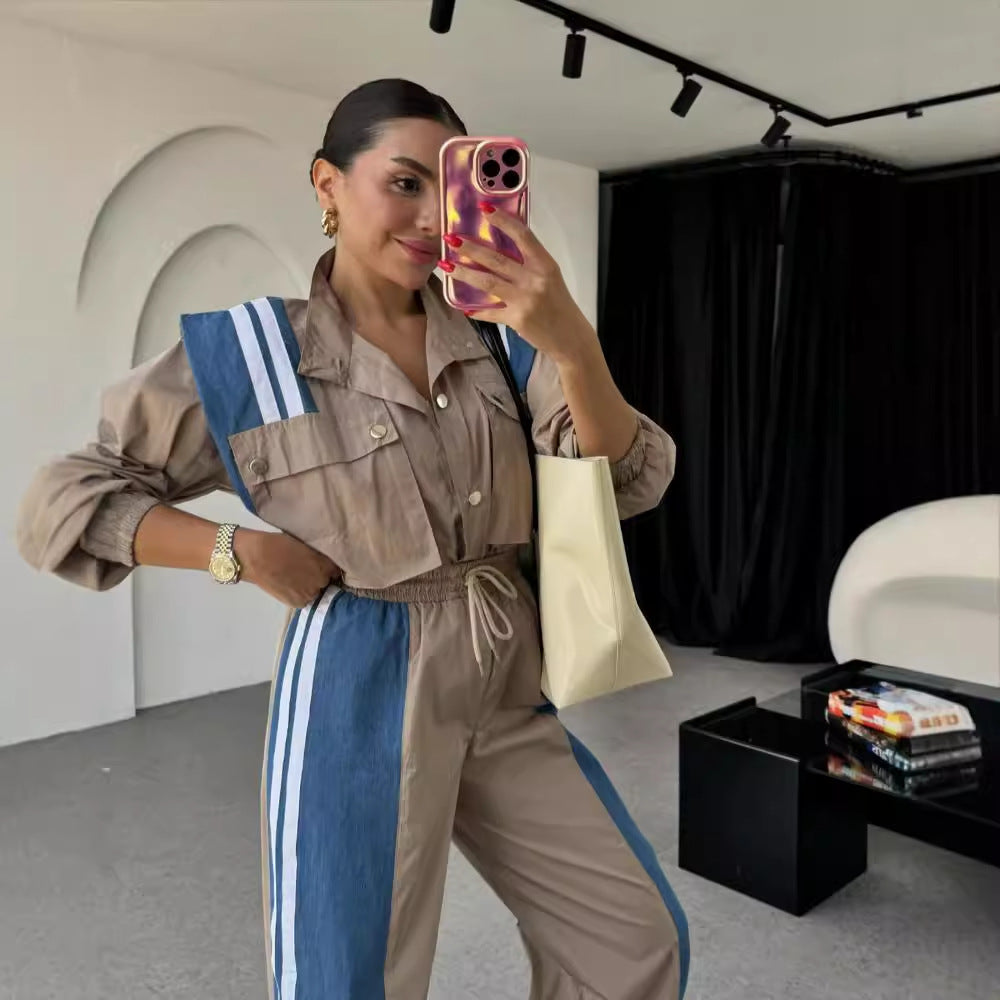 LEONORA Set – Casual,Chic & Trendy Denim Afwerking