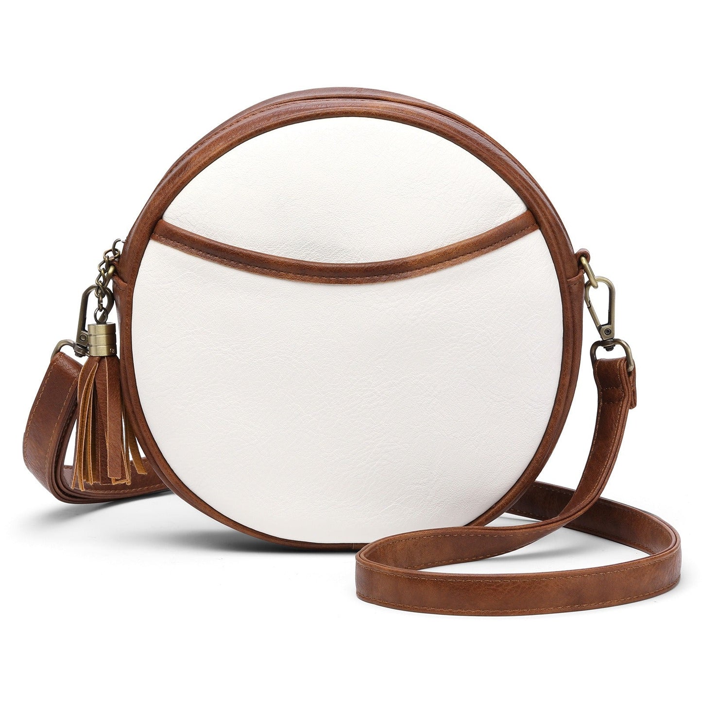 FABIENNE | Ronde Schoudertas Voor Dames Met Retro Style - Tijdloos, Stijlvol & Compact