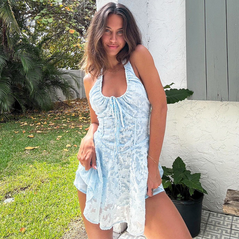 NOLA | Licht Blauwe Zomerjurk Voor Dames - Luchtig, Stijlvol & Uniek