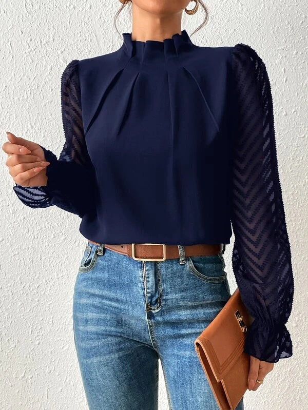 FIONA | Elegante Blouse Voor Dames Met Uniek Design & Luchtige Mouwen - Stijlvol & Tijdloos
