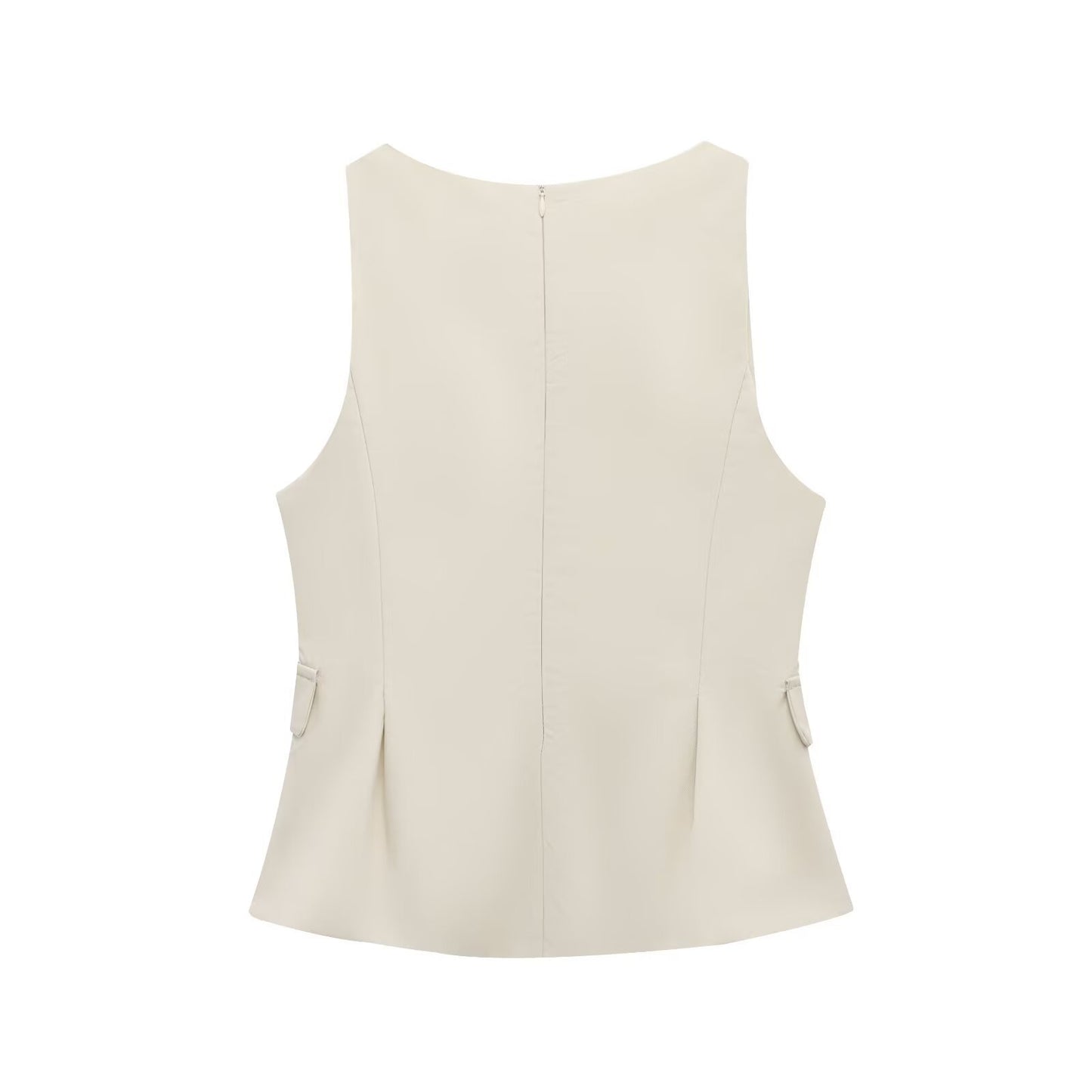 MIREILLE | Blazerstijl Dames Top Met V-Hals en Tailledetail - Stijlvol, Elegant & Perfect voor Avondjes uit