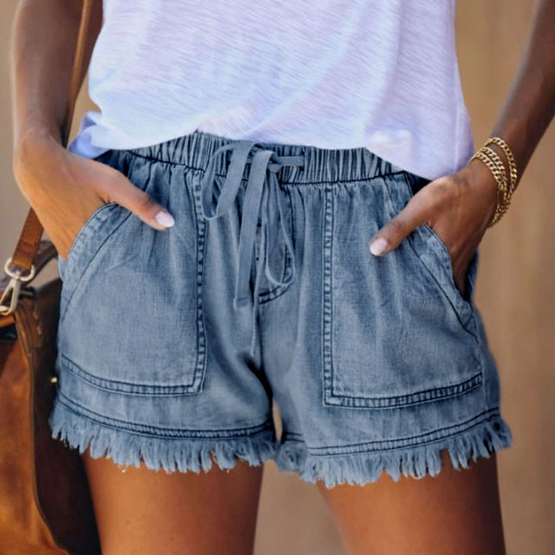 TESSA | Casual Zomer Short Voor Dames Met Rand Afwerking - Luchtig & Comfortabel