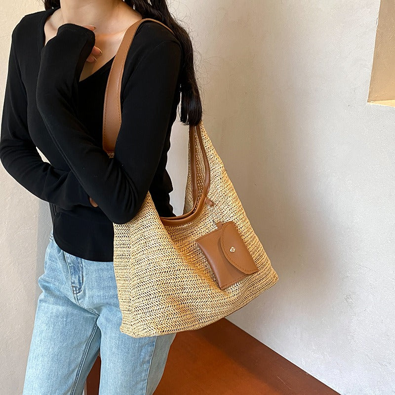 SAM | De Ultieme Zomerse Tas Met Raffia Look - Casual, Zomers & Functioneel