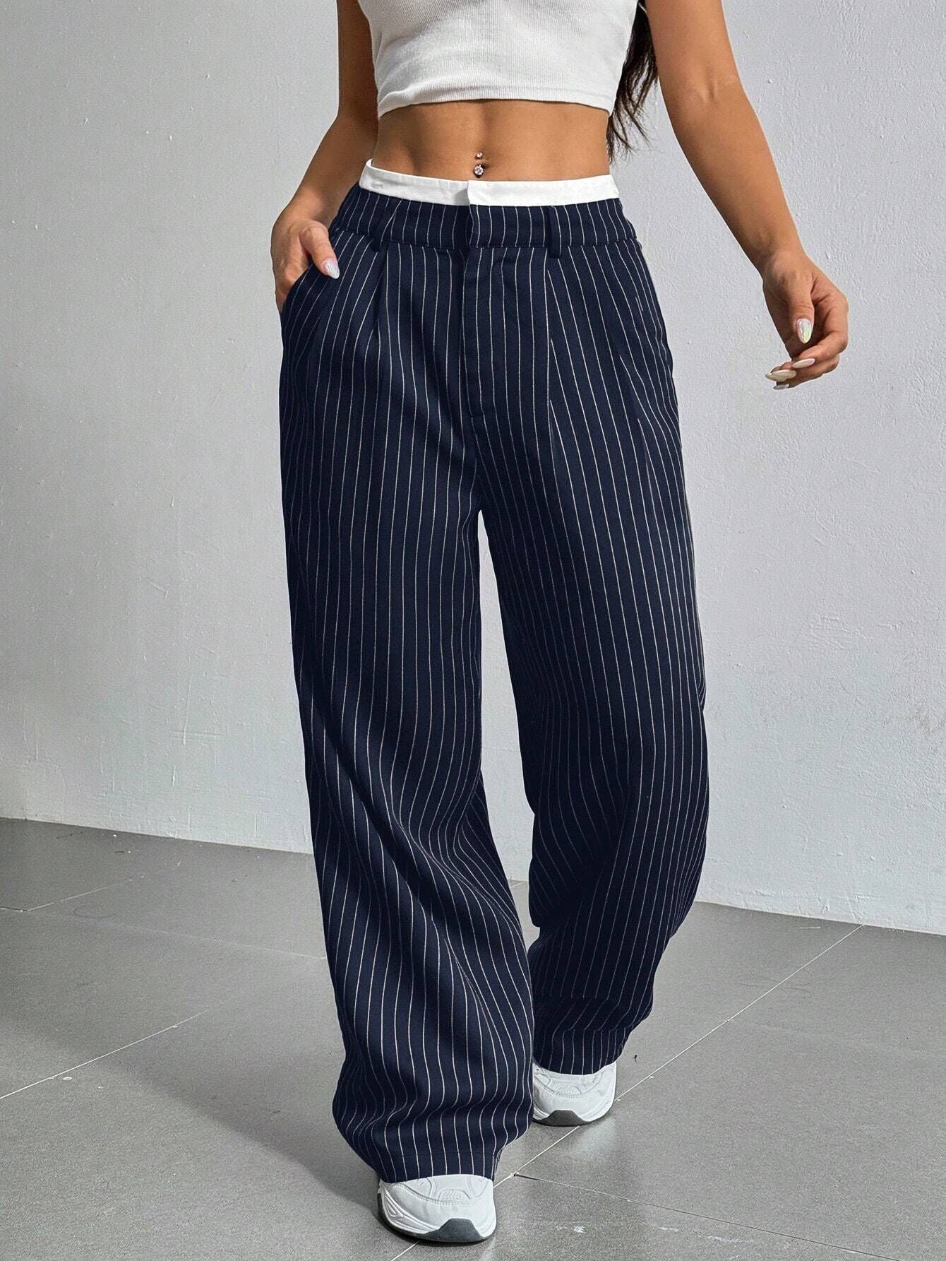 SHADE | Comfortabele Dames Panthalon Met Streep Design - Comfortabel & Stijlvol
