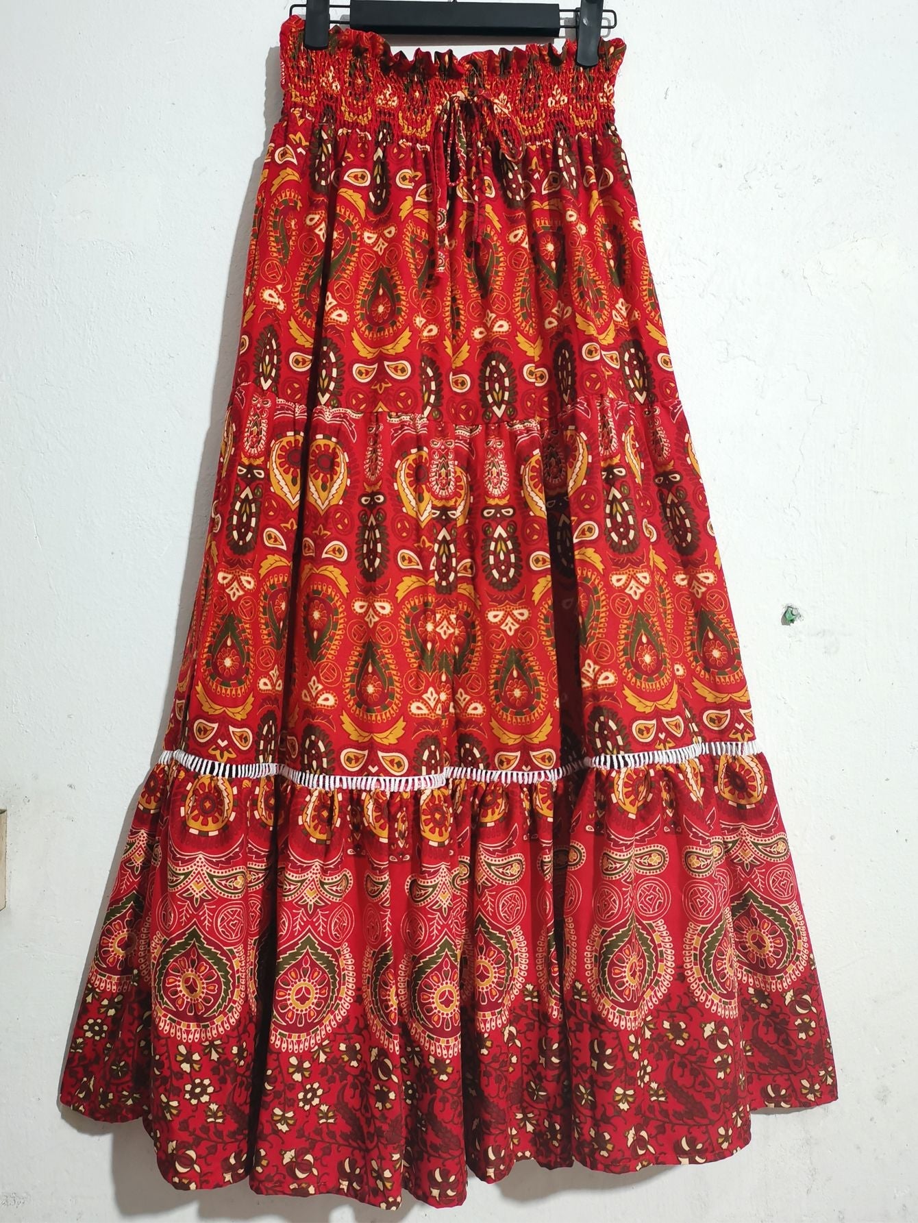 YMKE | Zomerse Maxi Rok Voor Dames Met Boho Print - Elegant, Uniek & Modieus