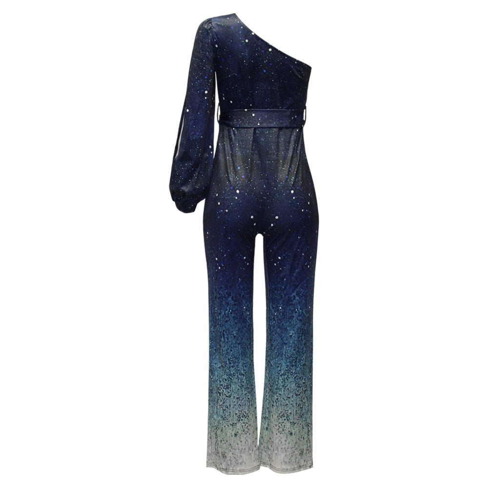 One shoulder disco jumpsuit | Glamour, stijl & fun in één outfit
