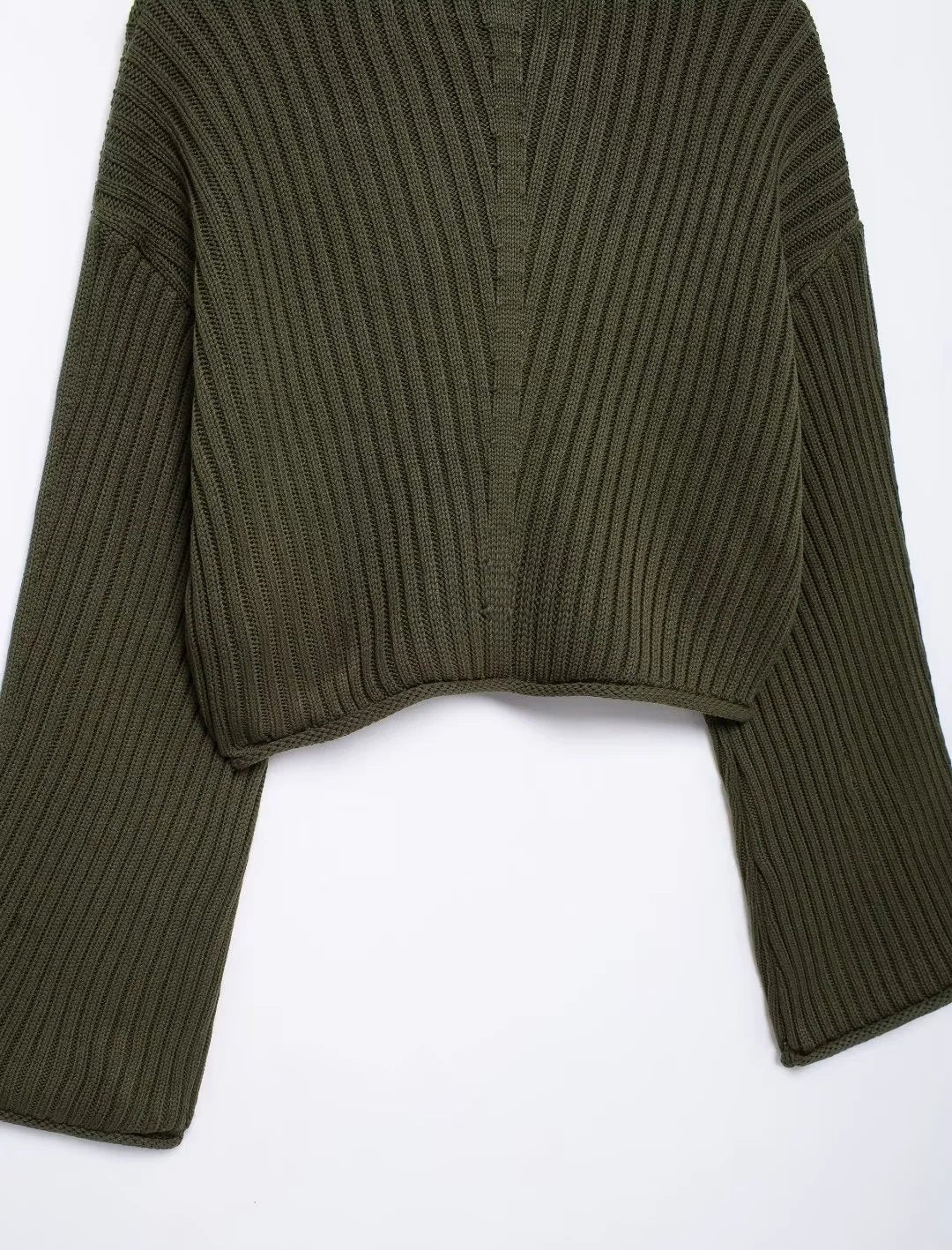 NOA | Geribde Cropped Coltrui voor Dames – Warm & Modern Voor Koude, Onvoorspelbare Dagen