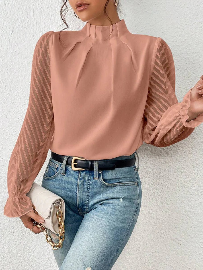 FIONA | Elegante Blouse Voor Dames Met Uniek Design & Luchtige Mouwen - Stijlvol & Tijdloos