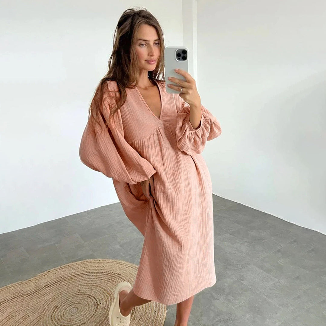 VIOLET | Ontspannen en Comfortabele Dames Jurk – Voor Elke Dag met Stijl!