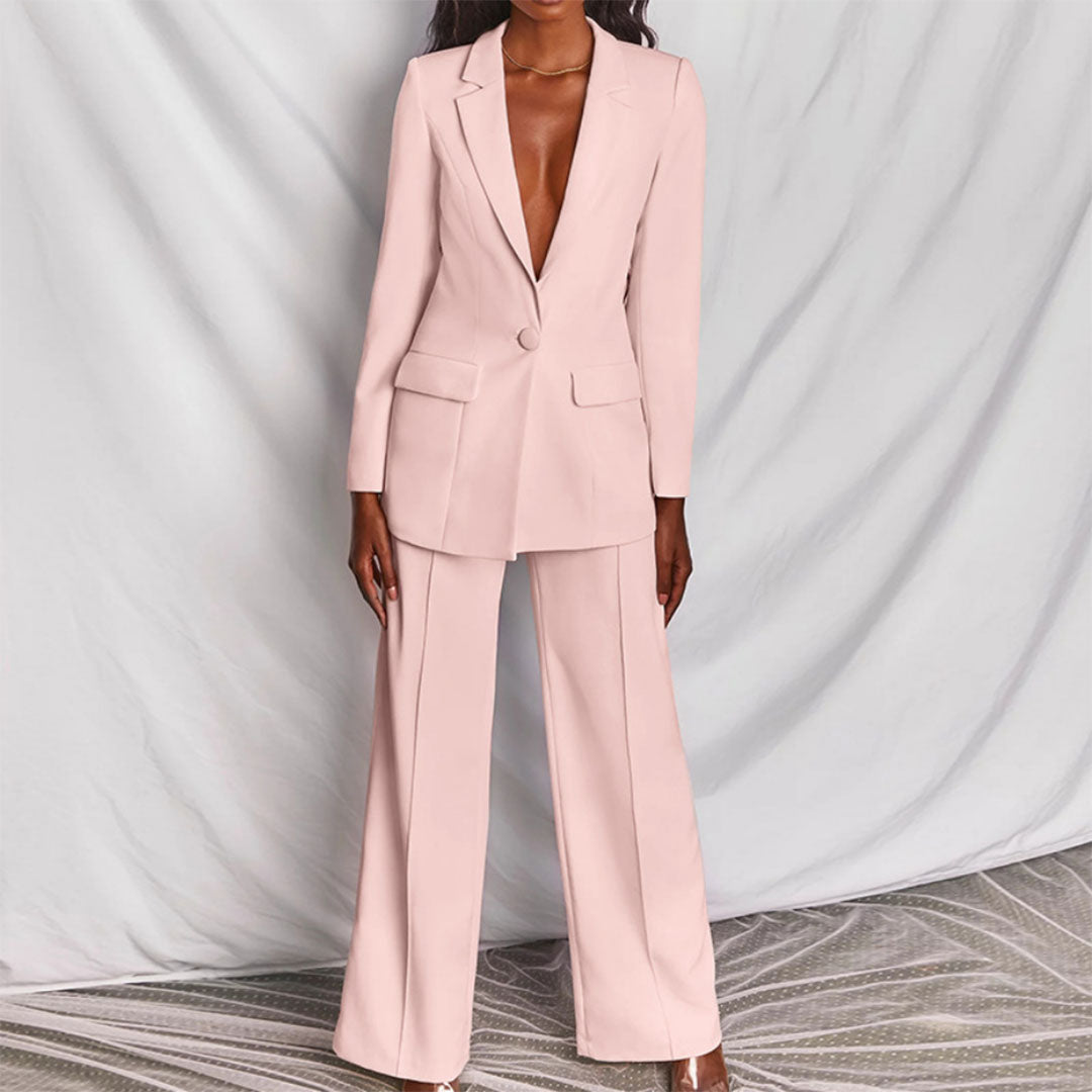 VELINA | Blazer & Broekenset Voor Dames – Elegant, Comfortabel & Perfect Voor Werk Of Gelegenheid