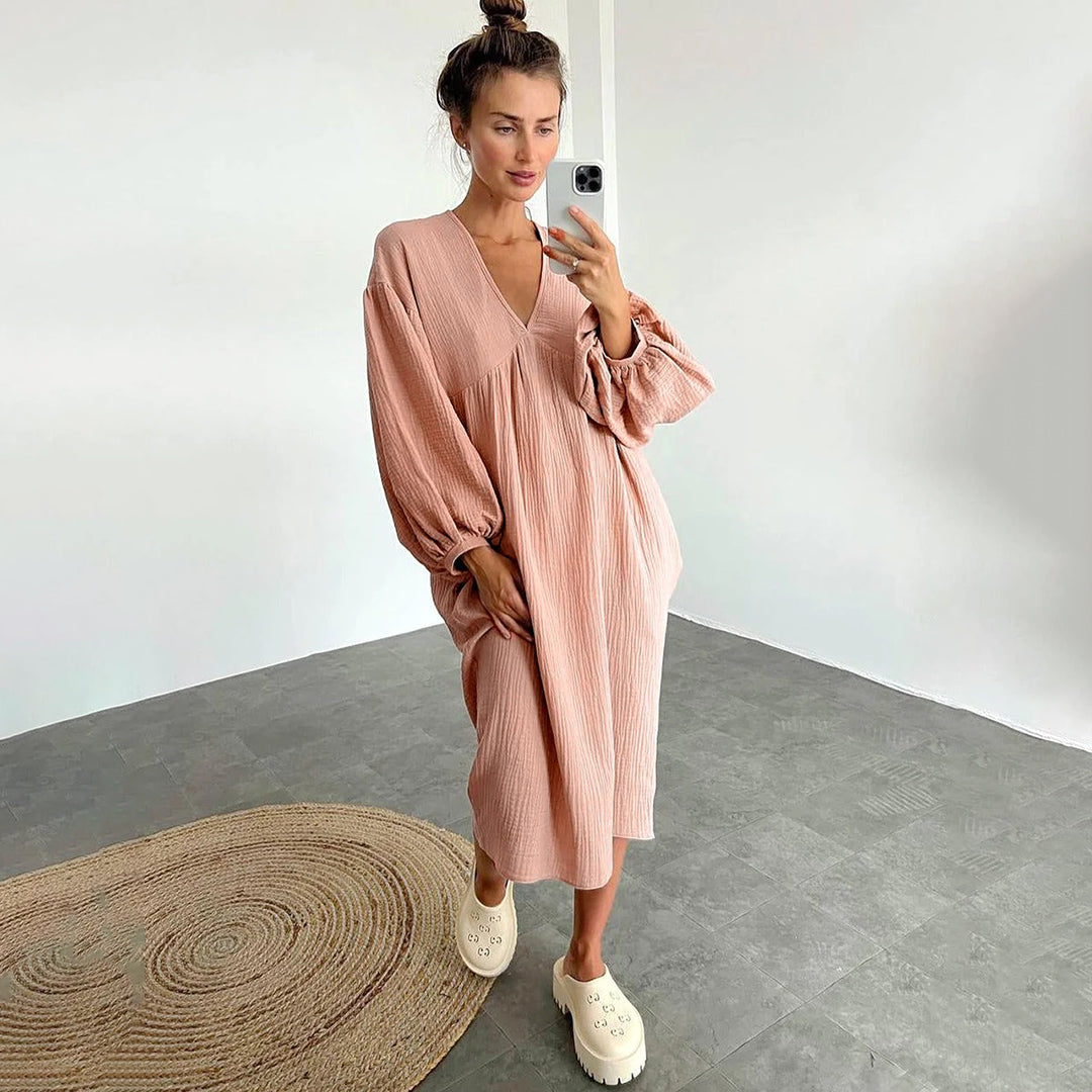 VIOLET | Ontspannen en Comfortabele Dames Jurk – Voor Elke Dag met Stijl!