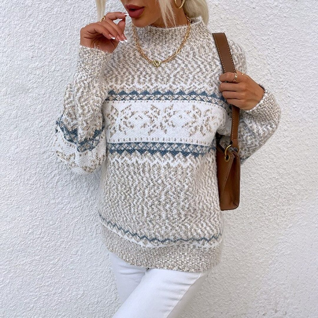 Noordse Wintertrui Voor Dames | Zachte Warmte & Luxe Winterstijl