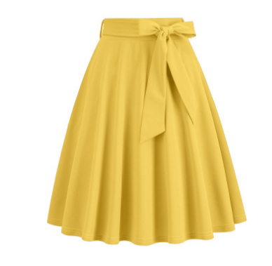 LOU | Elegante Dames A-lijn Midirok met Zijstrik – Hoog Getailleerd & Flatterend Silhouet