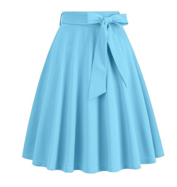 LOU | Elegante Dames A-lijn Midirok met Zijstrik – Hoog Getailleerd & Flatterend Silhouet