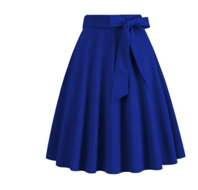 LOU | Elegante Dames A-lijn Midirok met Zijstrik – Hoog Getailleerd & Flatterend Silhouet