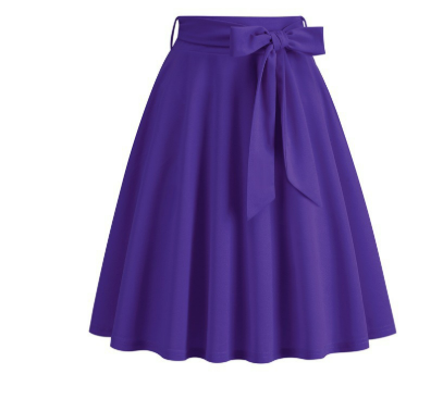 LOU | Elegante Dames A-lijn Midirok met Zijstrik – Hoog Getailleerd & Flatterend Silhouet
