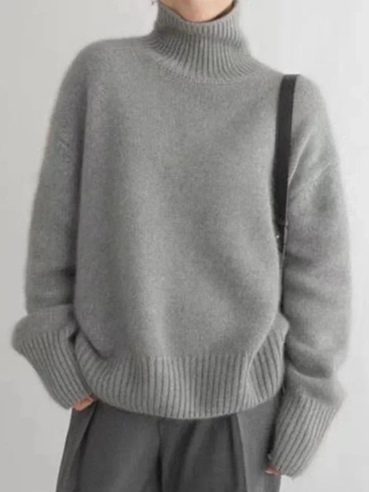 DELIA | Elegante Dames Coltrui in Zachte Stretchstof - Warm, Casual & Comfortabel