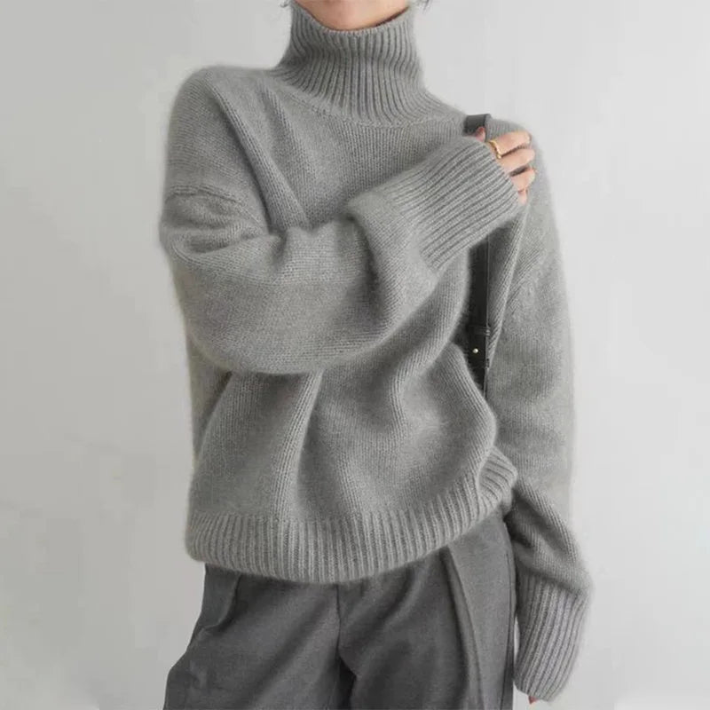 DELIA | Elegante Dames Coltrui in Zachte Stretchstof - Warm, Casual & Comfortabel