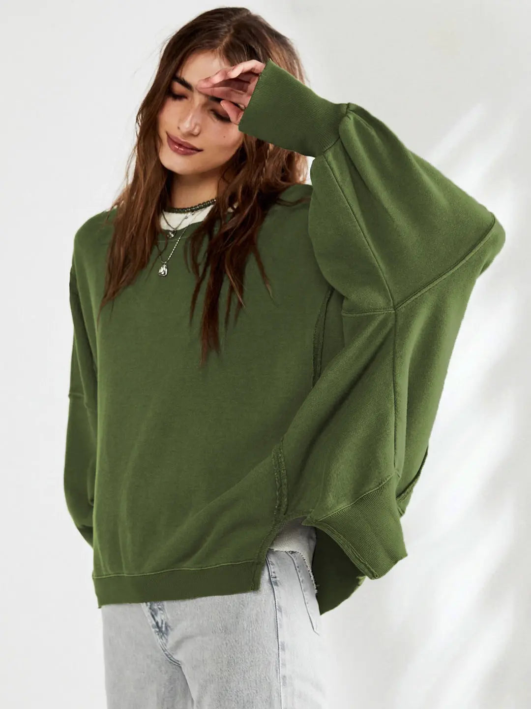 LIV | Oversized Damestrui Van Katoenmix – Casual, Comfortabel & Tijdloos Modieus
