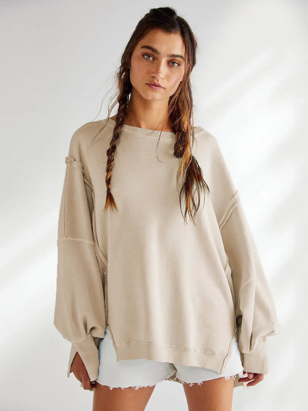 LIV | Oversized Damestrui Van Katoenmix – Casual, Comfortabel & Tijdloos Modieus