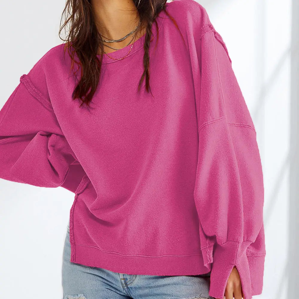 LIV | Oversized Damestrui Van Katoenmix – Casual, Comfortabel & Tijdloos Modieus