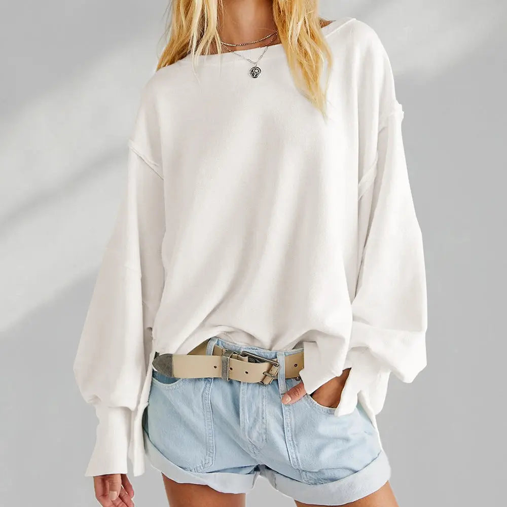 LIV | Oversized Damestrui Van Katoenmix – Casual, Comfortabel & Tijdloos Modieus