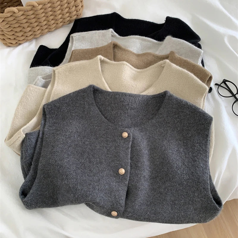 LIEKE | Wolle Dames Gilet Met Klassieke Knoopsluiting - Chic, Elegant & Comfortabel 