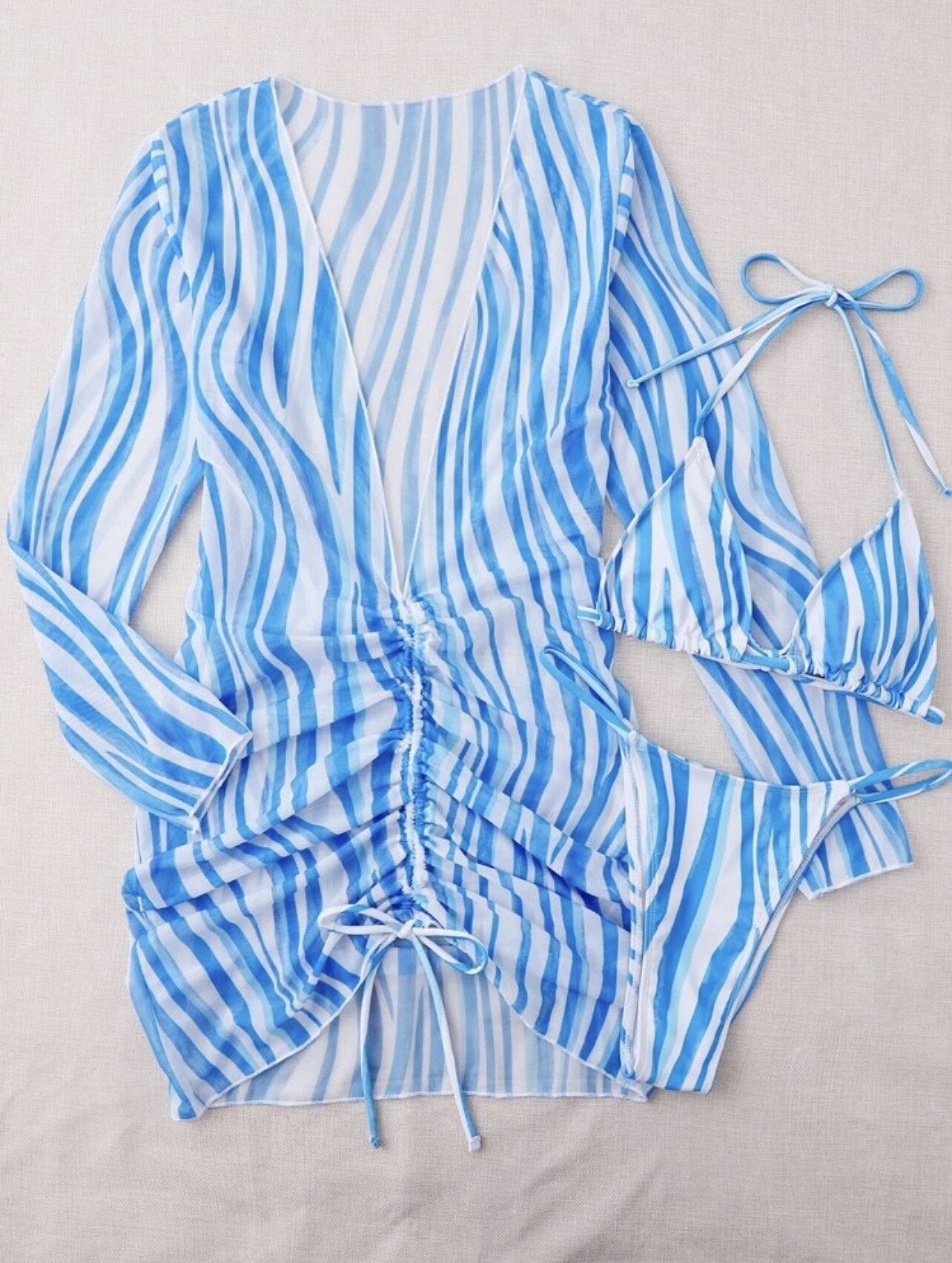 TUGBA | Luxe 3-Delige Bikini Set Voor Dames - Zomers & Elegant