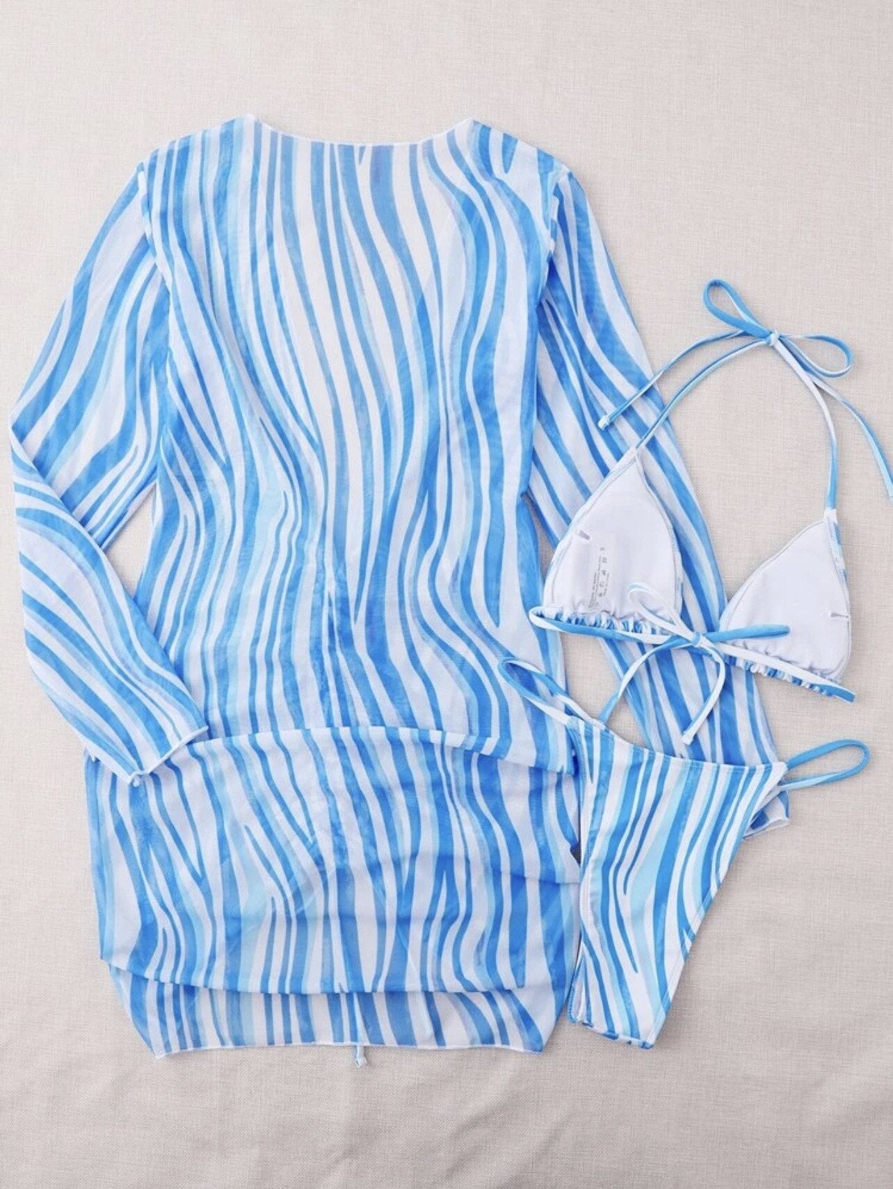 TUGBA | Luxe 3-Delige Bikini Set Voor Dames - Zomers & Elegant