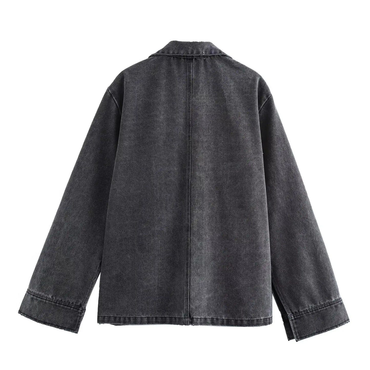 NOOR | Tweedelige Dames Set In Washed Denim Look – Relaxed, Stoer & Comfortabel Voor Elke Dag