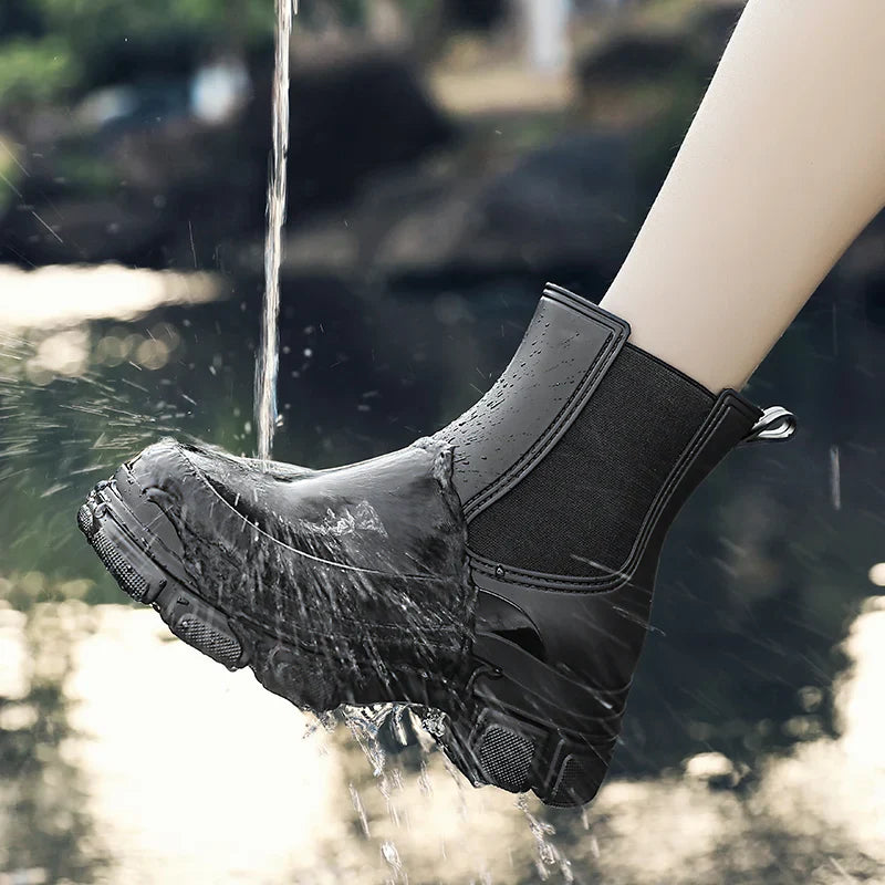NOOR | Dames Waterdichte Korte Regenlaarzen – Praktisch & Stijlvol Voor Regenachtige Dagen