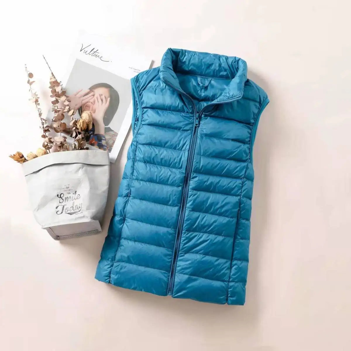MIREILLE | Lichte Gewatteerde Dames Bodywarmer – Winddicht, Getailleerd & Perfect Voor Tussenseizoenen