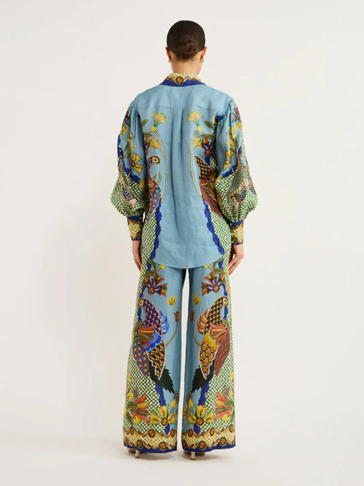 FREDERIEK | Luchtige Dames Set Met Unieke Print - Comfort, Stijlvol & Elegant