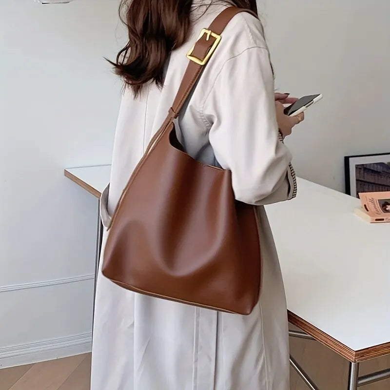 FAYE | Minimalistische Leren Schoudertas – Elegant, Tijdloos & Perfect Voor Elke Dag