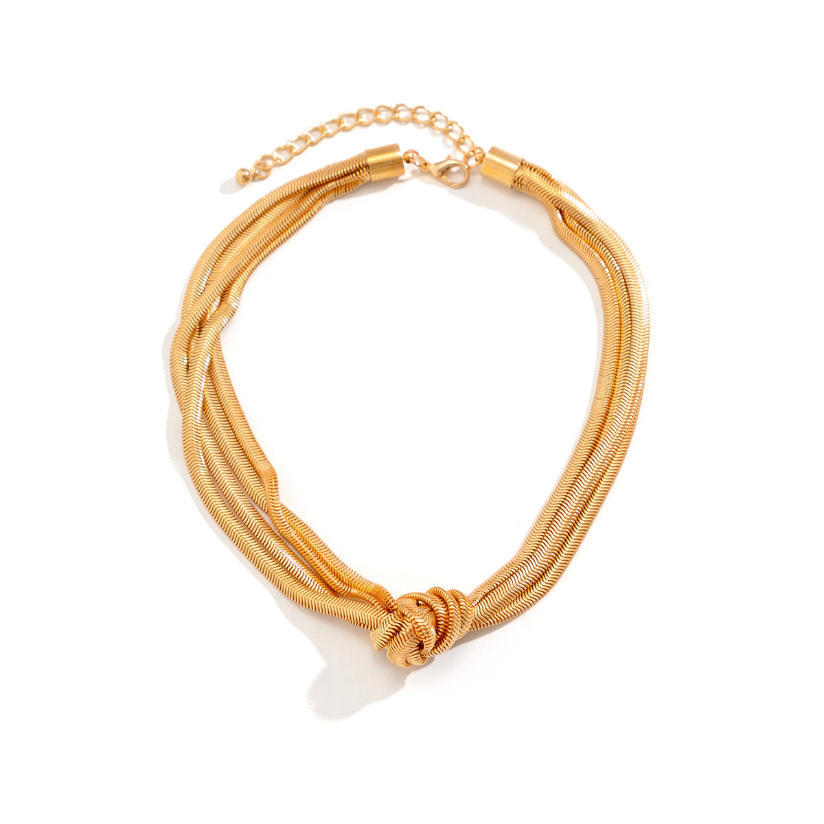 KNOTTA | Knoop Vormige Dames Ketting - Goud & Zilver Kleurig