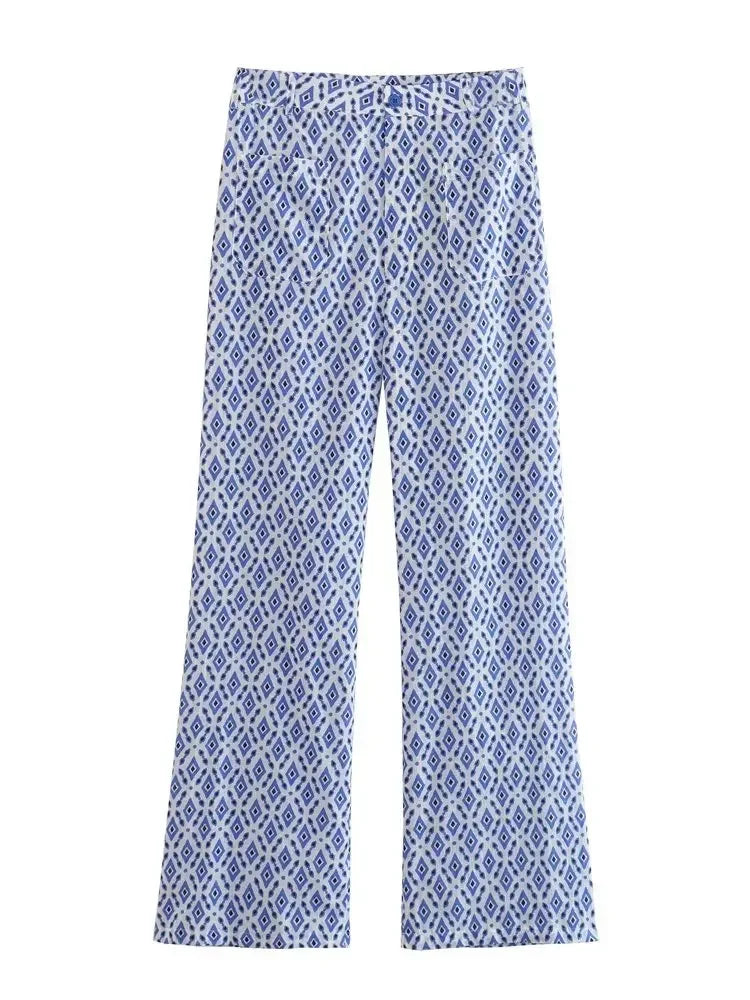 FARAH | Luchtige Zomerset Voor Dames Met Grafische Print - Relaxed, Zomers & Stijlvol