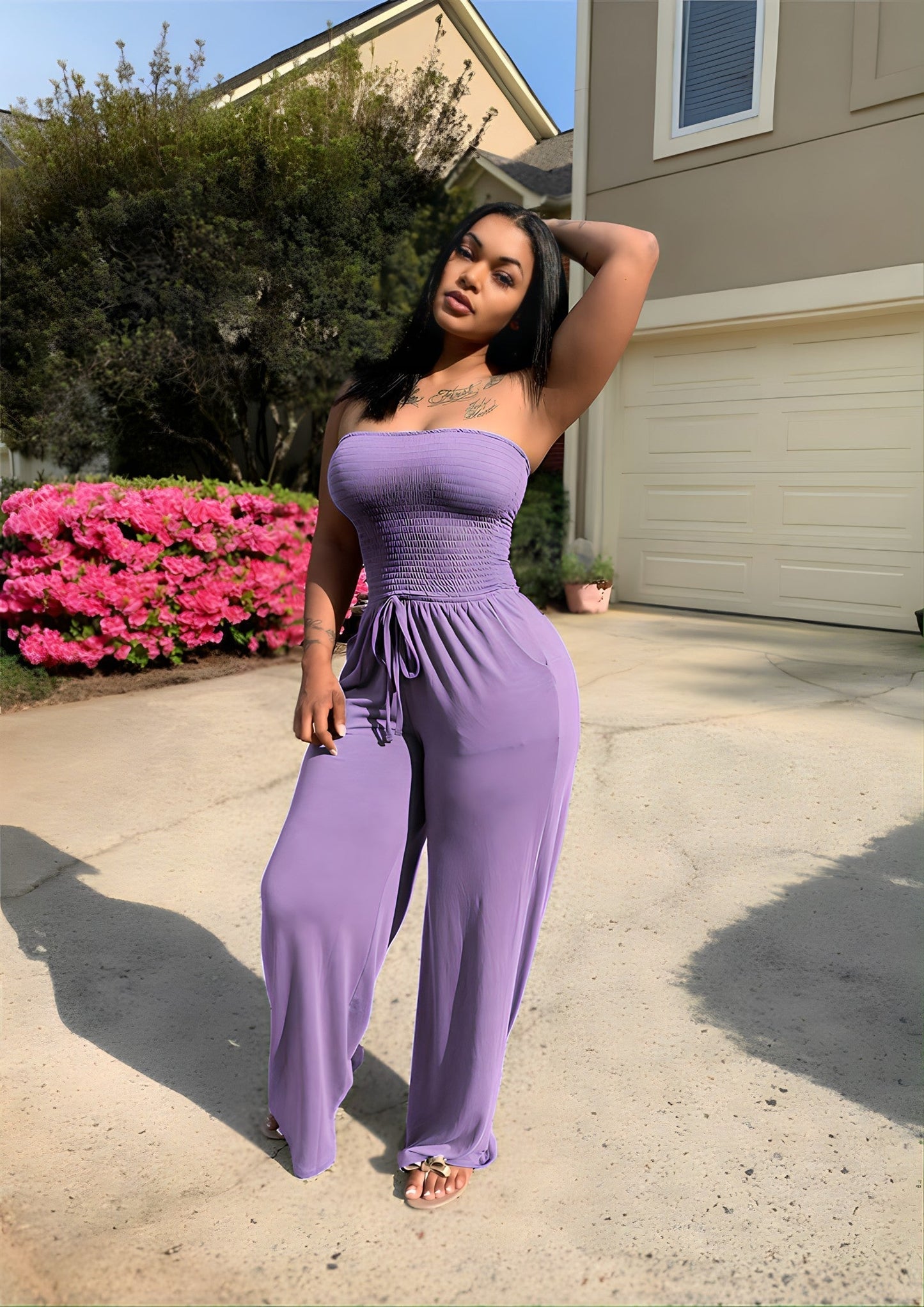 ADELINE | Strapless Jumpsuit Voor Dames