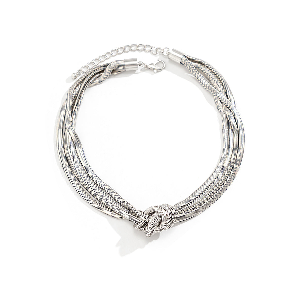 KNOTTA | Knoop Vormige Dames Ketting - Goud & Zilver Kleurig