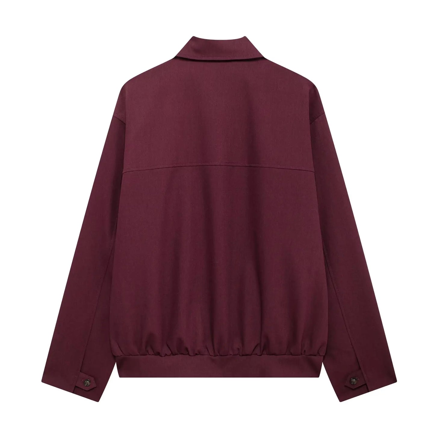 MIRELLA | Bordeaux Rode Damesjas Met Rits – Stijlvol, Modern & Perfect als Tussenjas