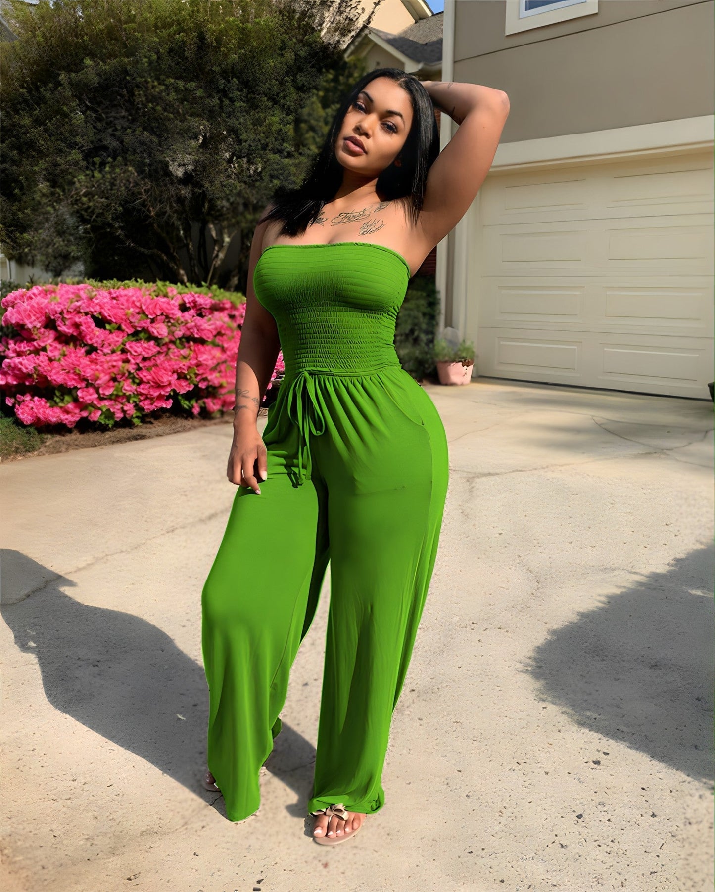 ADELINE | Strapless Jumpsuit Voor Dames