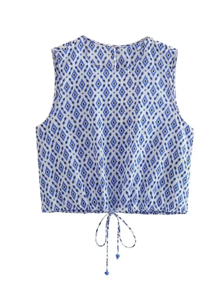 FARAH | Luchtige Zomerset Voor Dames Met Grafische Print - Relaxed, Zomers & Stijlvol